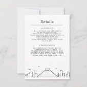 Hochzeit in Mexiko | Gästedaten Einladung (Vorderseite)