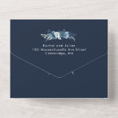 Hochzeit in Mondlicht All In One Einladung (Rückseite)