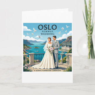 Hochzeit in Oslo, Norwegen Einladung