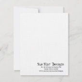 Hochzeit in Pisa Flat Danke Karte (Rückseite)