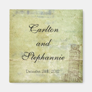 Hochzeit in Pisa Magnet Gefallen