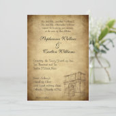 Hochzeit in Rom Einladung (Stehend Vorderseite)