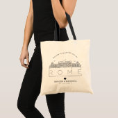Hochzeit in Rom | Stilisierte Skyline Tote Bag Tragetasche (Vorderseite (Produkt))