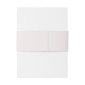 Hochzeit in Rosa Einladungsbanderole (Rückseitenbeispiel)