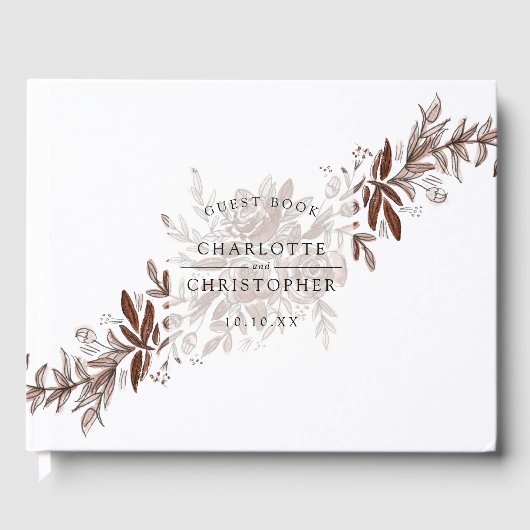 Hochzeit in Rosa Gästebuch (Vorderseite)