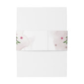 Hochzeit in Rosa-Lila-Bordeaux Einladungsbanderole (Rückseitenbeispiel)