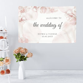 Hochzeit in Rosa-Orchideen Banner