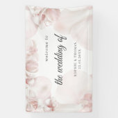 Hochzeit in Rosa-Orchideen Banner (Vertikal)