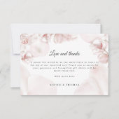 Hochzeit in Rosa-Orchideen Dankeskarte (Vorderseite)