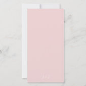 Hochzeit in Rosa-Orchideen Dankeskarte (Rückseite)