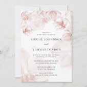 Hochzeit in Rosa-Orchideen Einladung (Vorderseite)