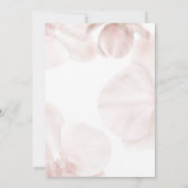 Hochzeit in Rosa-Orchideen Einladung (Rückseite)