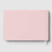 Hochzeit in Rosa-Orchideen Gästebuch (Rückseite)