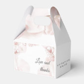 Hochzeit in Rosa-Orchideen Geschenkschachtel (Rückseite)