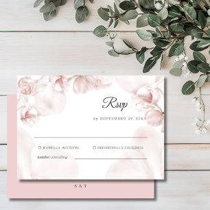 Hochzeit in Rosa-Orchideen RSVP Karte