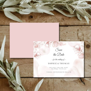 Hochzeit in Rosa-Orchideen Save The Date