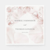 Hochzeit in Rosa-Orchideen Serviette (Vorderseite)