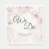 Hochzeit in Rosa-Orchideen Serviette (Vorderseite)