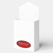 Hochzeit in Rot und Weiß Geschenkschachtel (Geöffnet)