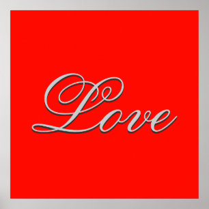 Hochzeit in Roter Liebe Poster