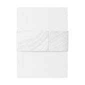 Hochzeit in silbergrauen und schwarzen Blume Einladungsbanderole (Rückseitenbeispiel)