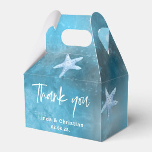 Hochzeit in tiefblauem Meer Geschenkschachtel