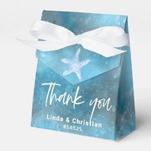 Hochzeit in tiefblauem Meer Geschenkschachtel