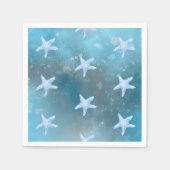 Hochzeit in tiefblauem Meer Serviette (Vorderseite)