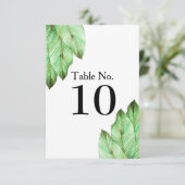 Hochzeit in tropischen Wasserfarben Einladung (Stehend Vorderseite)