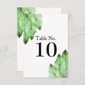 Hochzeit in tropischen Wasserfarben Einladung (Vorne/Hinten)