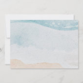 Hochzeit in tropischer Blume Save The Date (Rückseite)