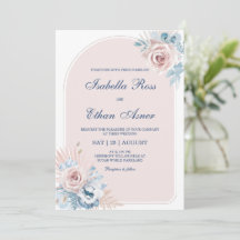 Hochzeit in trostfreiem Blau und Rosa