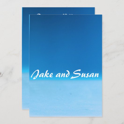 Hochzeit in Urlaubsort (Vorne/Hinten)