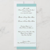 Hochzeit in Urlaubsort am Strand, 2 Herzen Einladung (Rückseite)