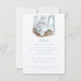 Hochzeit in Urlaubsort am Strand | Details RSVP Karte