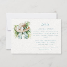 Hochzeit in Urlaubsort am Strand | Details zur RSV RSVP Karte