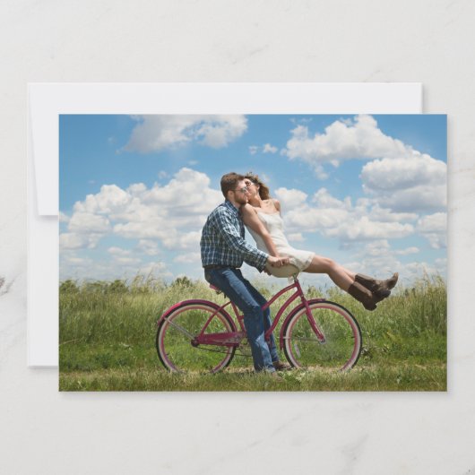 Hochzeit in Urlaubsort am Strand Save The Date (Rückseite)