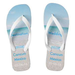 Hochzeit in Urlaubsort Beach Sandals Badesandalen