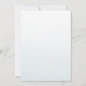 Hochzeit in Urlaubsort Blue Aquarelleinladung (Rückseite)