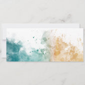 Hochzeit in Urlaubsort Boarding Pass Beach Ocean Einladung (Rückseite)