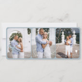 Hochzeit in Urlaubsort Boarding Pass Flugzeug Tick Einladung (Rückseite)