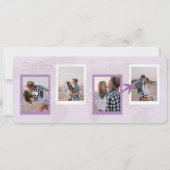 Hochzeit in Urlaubsort Boarding Pass Flugzeug Tick Einladung (Rückseite)