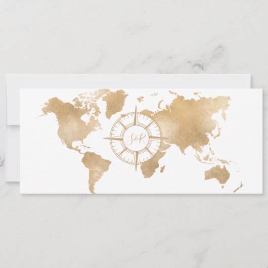 Hochzeit in Urlaubsort Boarding Pass Griechenland Einladung (Rückseite)