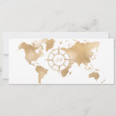 Hochzeit in Urlaubsort Boarding Pass Italien Einladung (Rückseite)