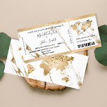 Hochzeit in Urlaubsort Boarding Ticket Gold Plan Einladung<br><div class="desc">Hochzeit in Urlaubsort Boarding Ticket Gold Flugzeug Einladung</div>