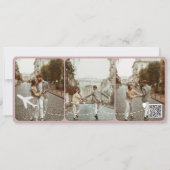 Hochzeit in Urlaubsort Boarding Ticket QR Code Einladung (Rückseite)