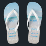 Hochzeit in Urlaubsort BRIDE Beach Sandals Badesandalen<br><div class="desc">Hochzeit in Urlaubsort BRIDE Beach Sandalen / Flip Flops mit Personalisiertem Hochzeitstag & Zielort</div>