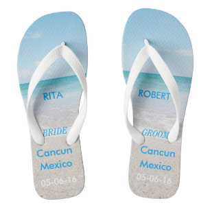 Hochzeit in Urlaubsort BRIDE Beach Sandals Badesandalen