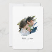 Hochzeit in Urlaubsort Bukarest Rumänien Save The Date (Rückseite)