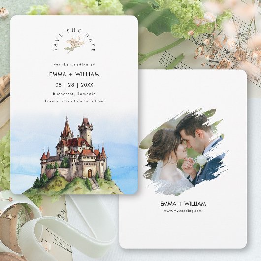 Hochzeit in Urlaubsort Bukarest Rumänien Save The Date